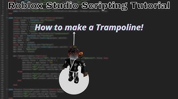 How to make a Trampoline in Roblox! (Roblox Studio Scripting Tutorial 2022)