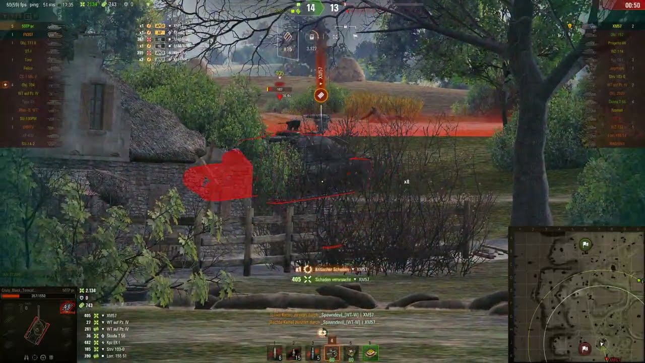 World of Tanks 08/2025 Luck & teamplay with 50TP prototyp on Overlord