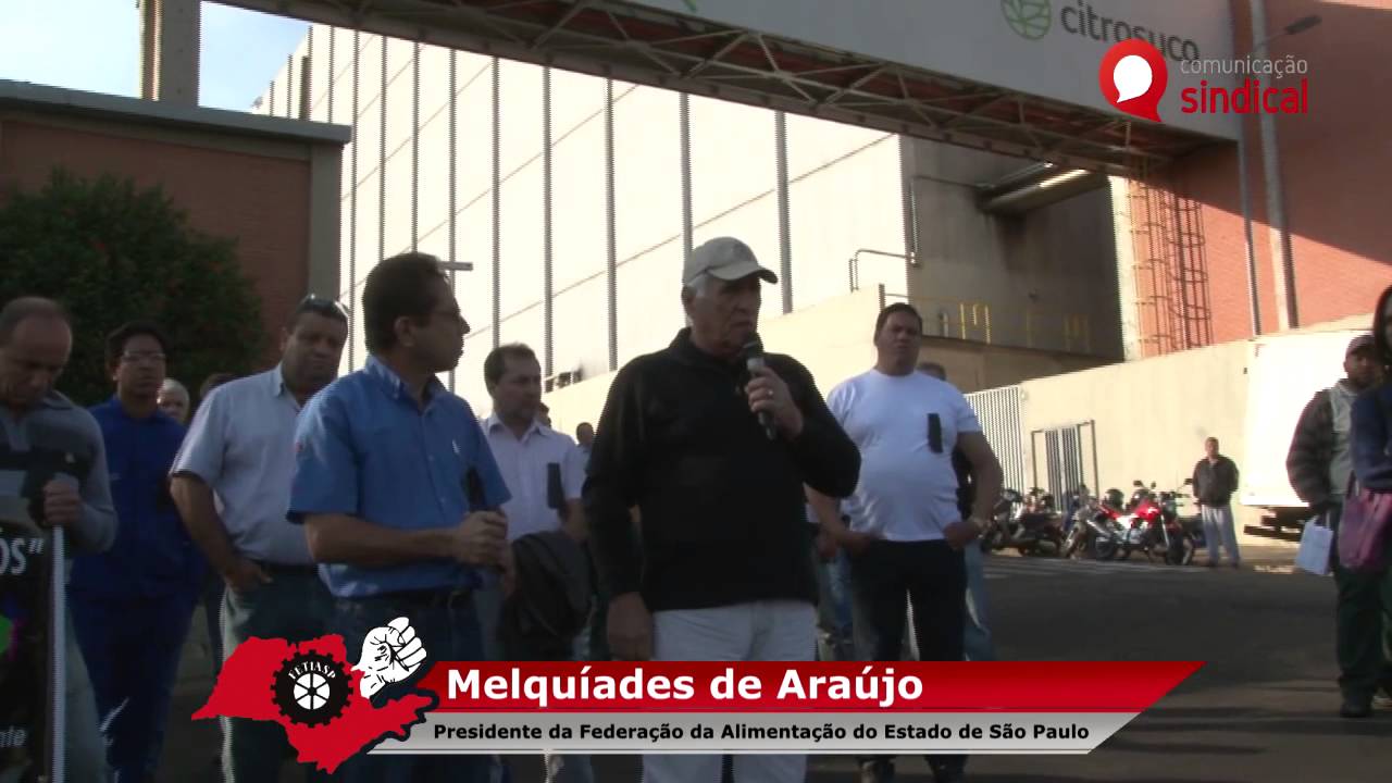 Ato após morte de Trabalhador na Citrosuco de Matão/SP - Melquíades de Araújo