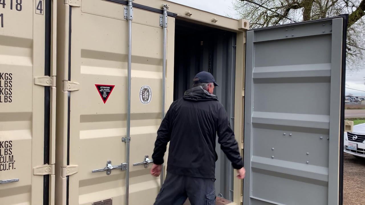 How to open your container Storage unit YouTube