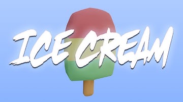 Low poly CUTE ICE CREAM!