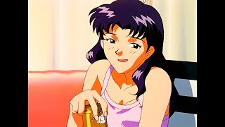 Misato Molesta A Shinji Por Ver La Foto De Rei Evangelion