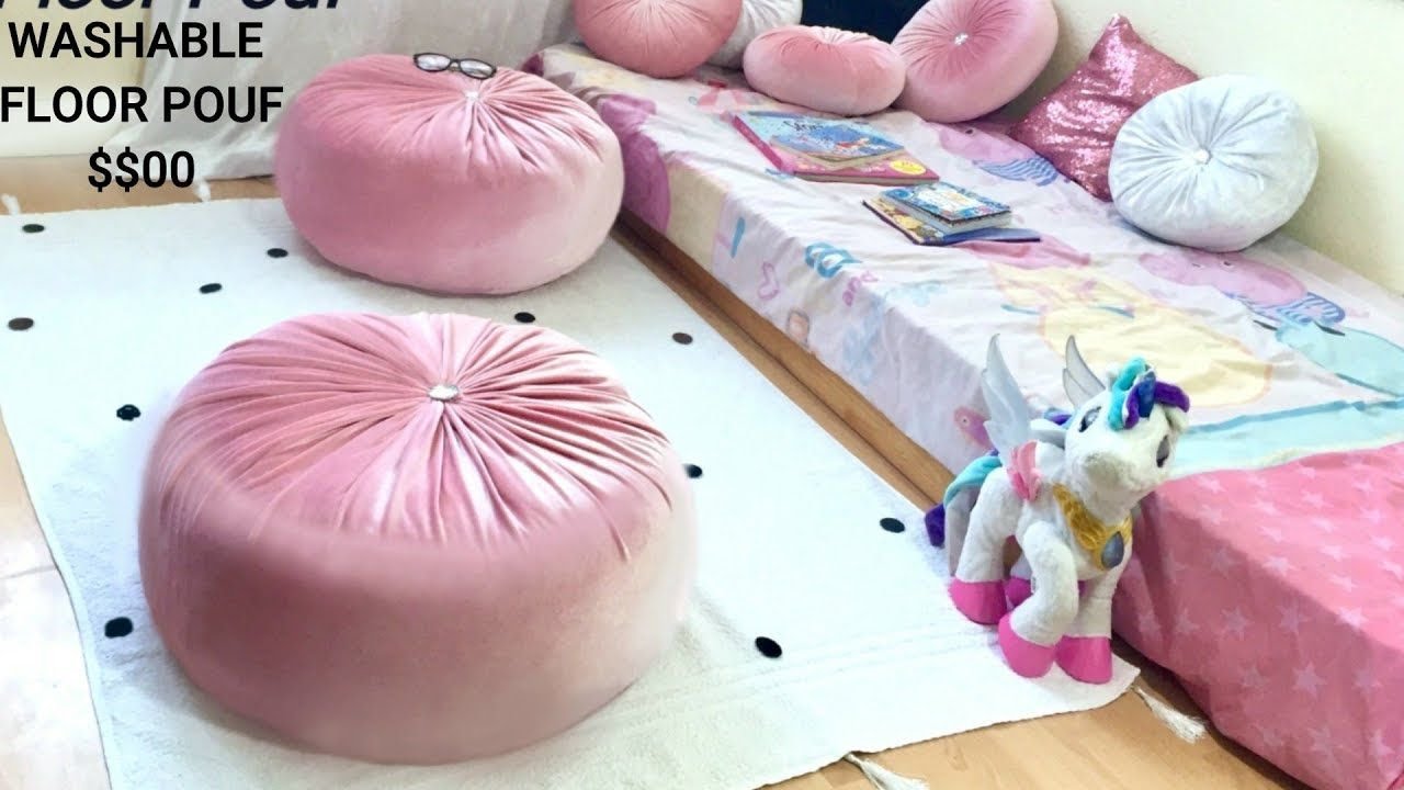DIY Floor Pouf //Washable //Budget Free //SUPER Easy to Make.