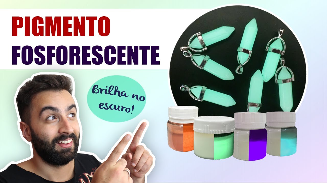 Conheça os incríveis Pigmentos que Brilham no escuro (Fosforescentes)