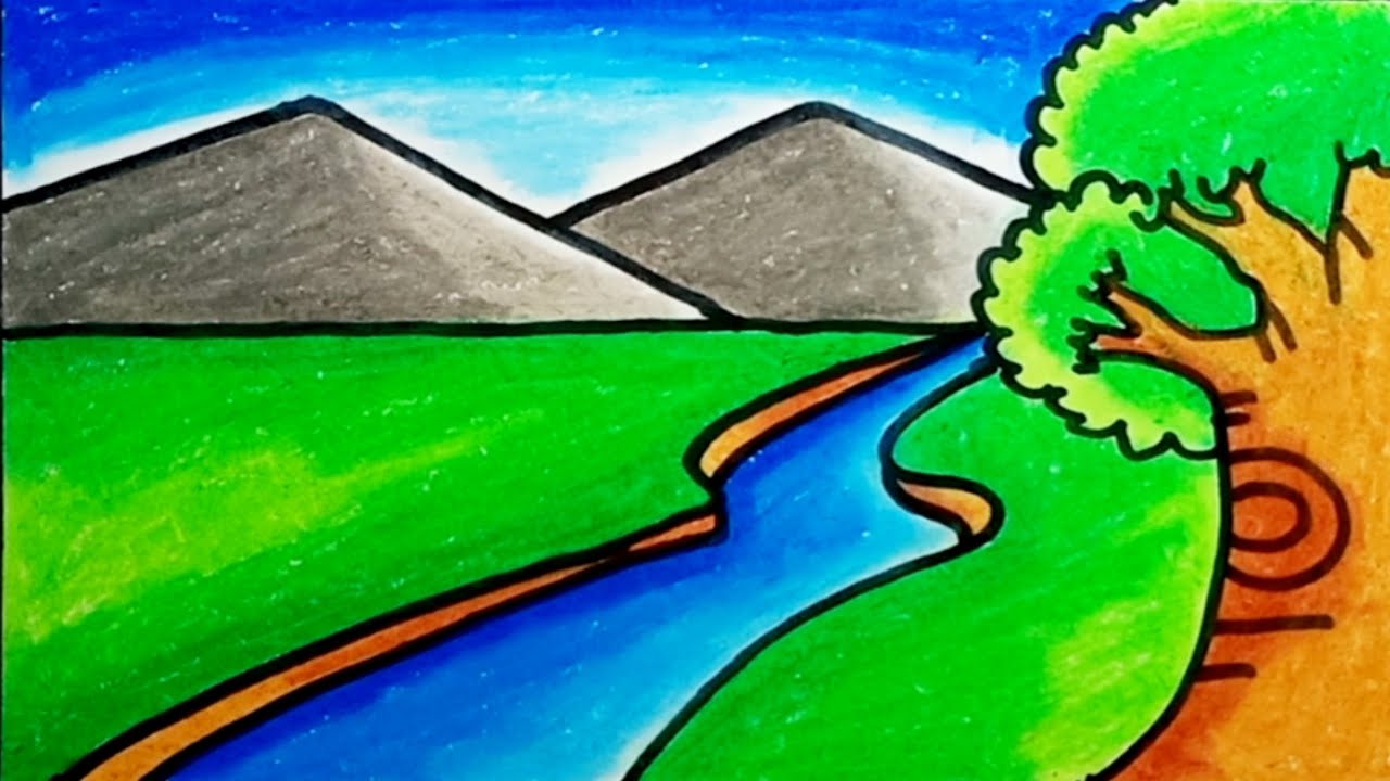 Comment Dessiner Un Paysage De Rivière Avec Des Pastels à Lhuile