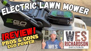 Electric Lawn Mower - Good or Bad? EGO Power #grass #grasscutting #yard