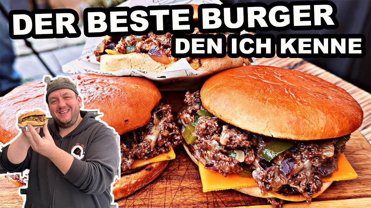 Philly Joe Cheeseburger der beste Burger | The BBQ BEAR