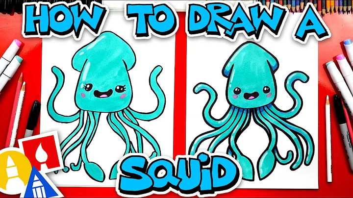 How To Draw A Funny Cartoon Squid