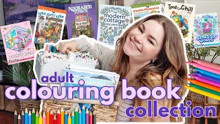 COLOURING BOOK COLLECTION (with FLIP THROUGHS!) | cozy, kawaii, cute, simple 🎨