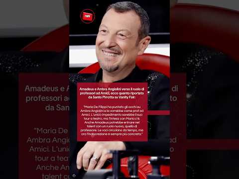 Video Amici 26: Ambra Angiolini e Amadeus verso il ruolo di professori