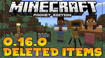 DELETED MINECRAFT PE 0.16.0 ITEMS!!! - Minecraft Education Edition?! - Minecraft PE (Pocket Edition)