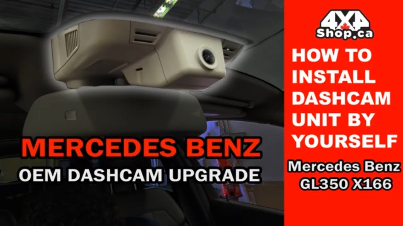Step by Step installation OEM fit dash cam for Mercedes Vehicles YouTube