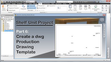 Inventor Shelf Unit Project - Part6 - Create a Drawing Template