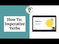 How to imperative verbs  tutor in a box