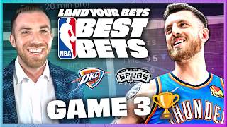 Friday NBA Playoffs Game 3 🏆 Thunder vs Spurs | Player Prop Best Bets May 22 | Land Your Bets