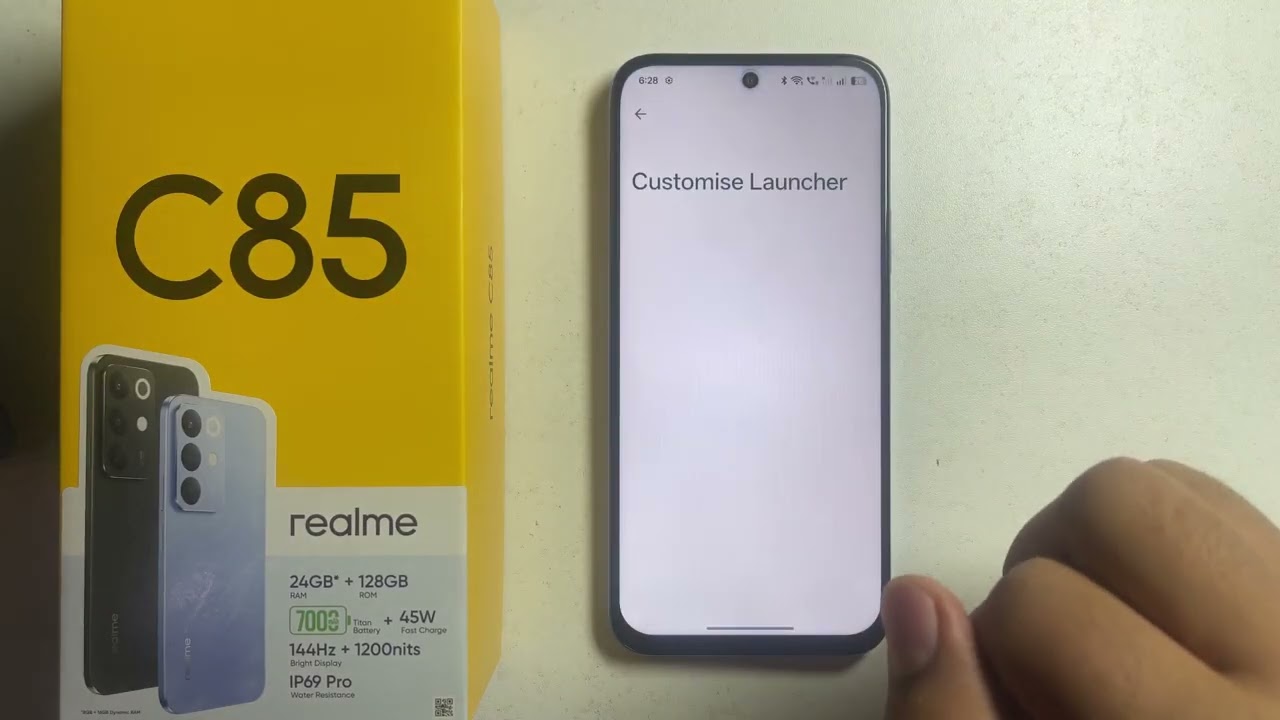 Realme C85/C85 Pro: How to Add & remove apps to Android auto