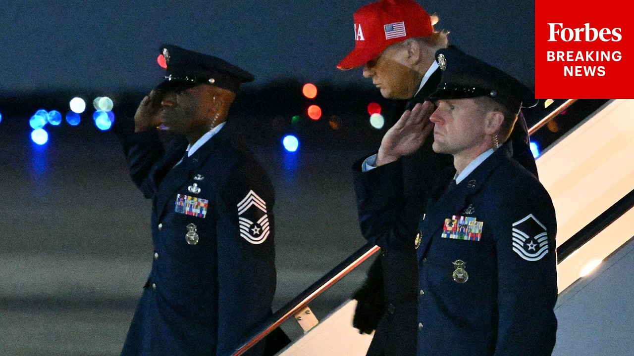 BREAKING NEWS: President Trump Arrives At JBA On Air Force One Amidst Strikes On Iran