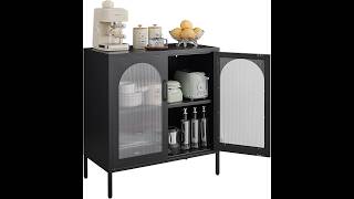 FURSTEL Black Modern Sideboard Review - Pros & Cons - FURSTEL Buffet Cabinet