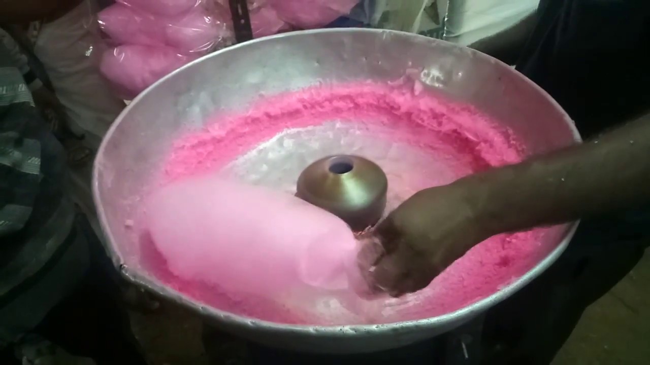 How to make cotton candy floss/ बुढी के बाल कैसे बनते है Cotton candy