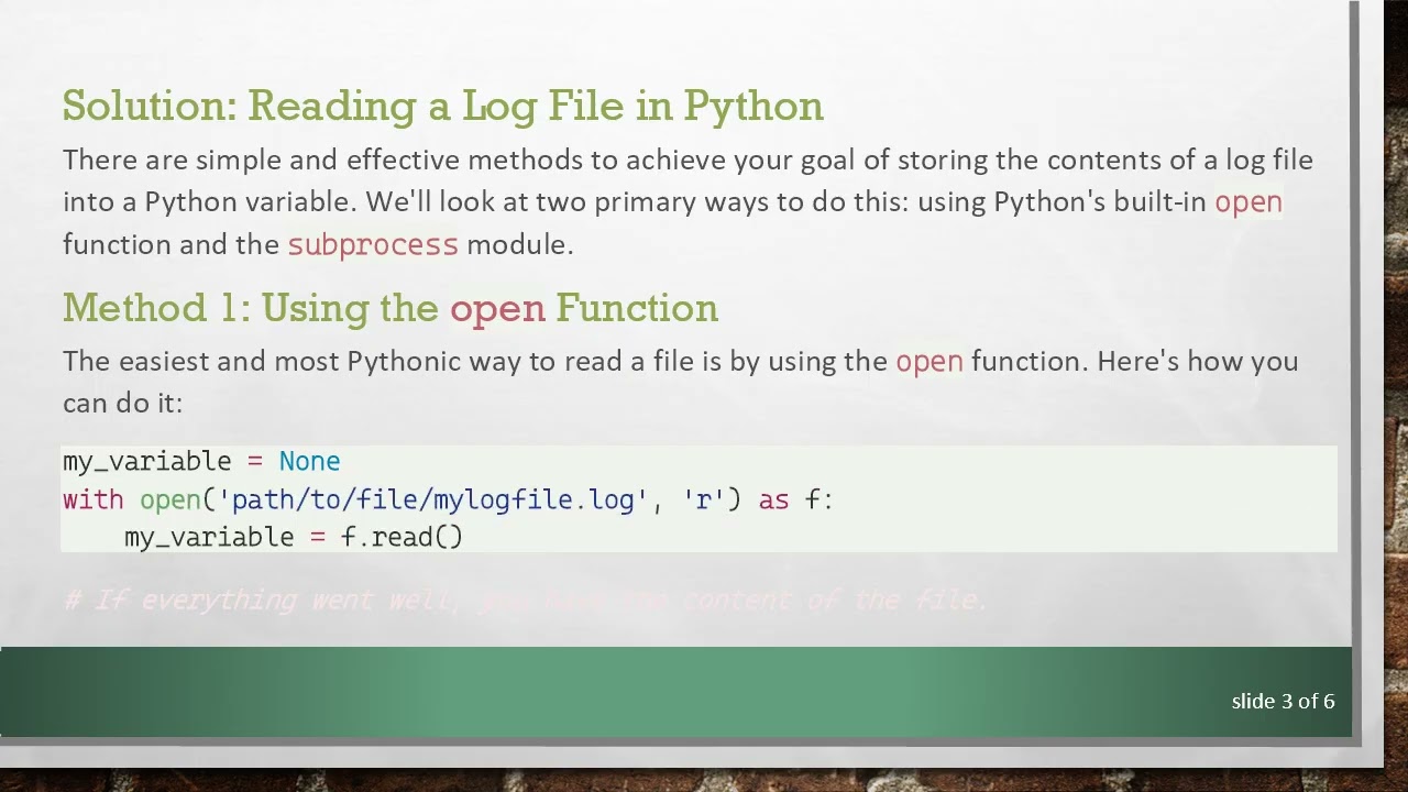 How to Copy a Text File from Linux to a Python Variable