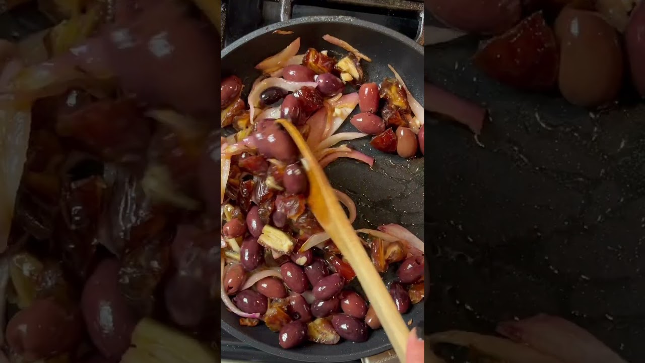 Pan Fried Olives and Dates