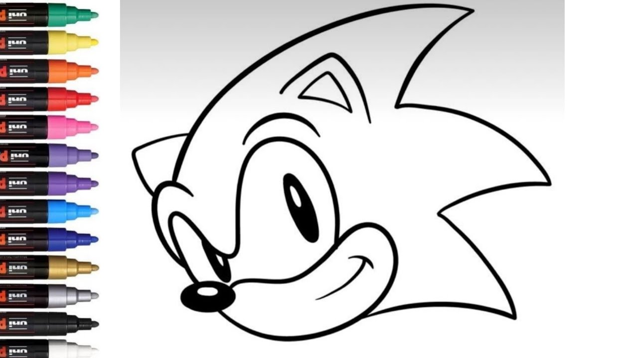 How to Draw Sonic the Hedgehog | Easy Step by Step Drawing - YouTube