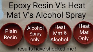 Epoxy Resin V's Heat Mat V's Alcohol spray