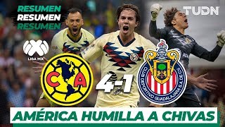 Resumen Y Es América 4 - 1 Guadalajara Liga Mx - Ap 19 - J12 Tudn