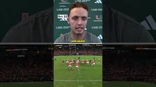 Carson Beck says he was NOT throwing his receiver Elijah Lofton under the bus after Louisville