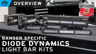 19-21 Ranger Diode Dynamics Stage Series LED Light Bar Kit Overview