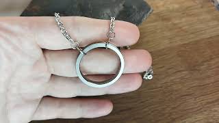 Good karma necklace. Eternity circle necklace for men. Circle of life necklace. Alternative jewelry Karma Necklace Gold Circle