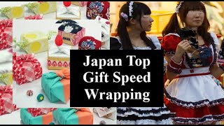 MUST Watch compilation! Japan Top Speed Wrapping. Raw Japanese girl Fast gift wrapping in Tky stores
