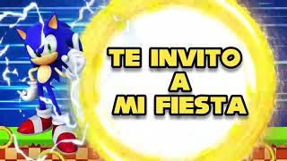 Video Invitación SONIC/ DISPONIBLE EN MERCADO LIBRE
