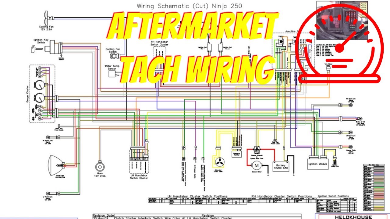 Wiring An Aftermarket Tachometer | Ninja 500 Wiring