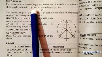 Exercise 28.1 Class 10 Unit 28 Angle in a segment of circle Q 1 2 New Mathematics Book Sindh Board