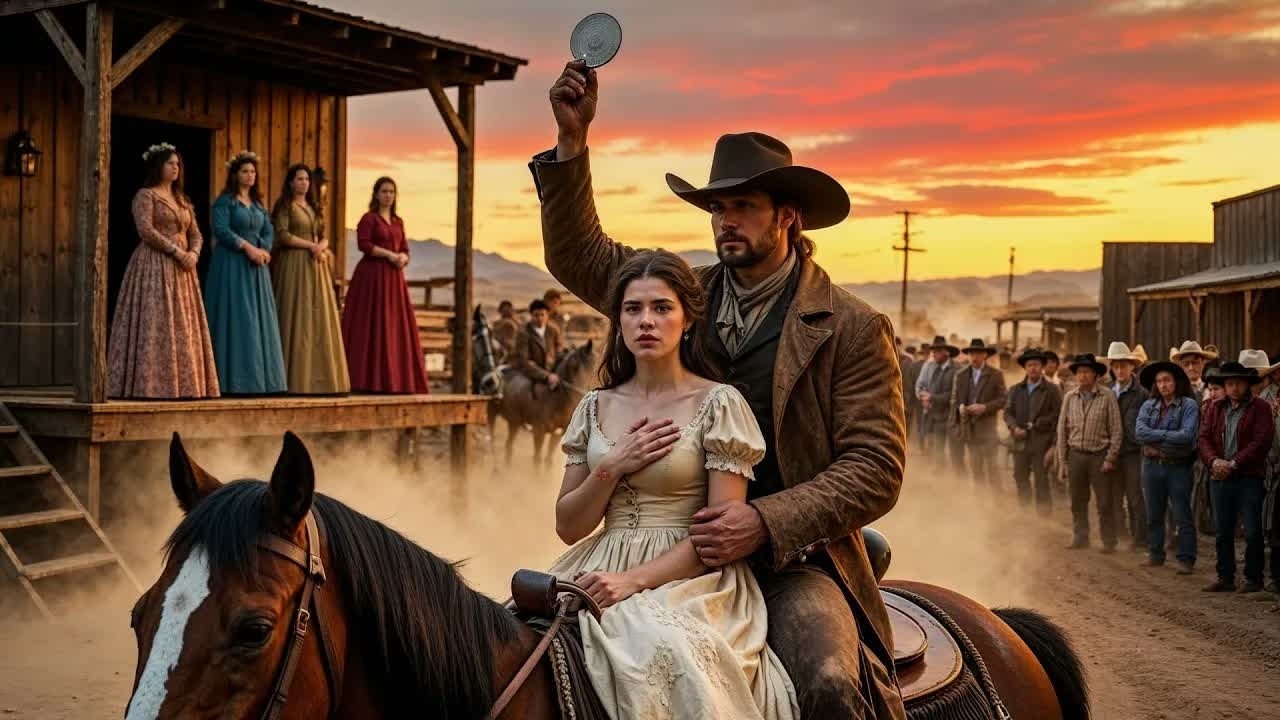 She Was the Last Bride Left at the Border Town Auction —Then a Broken Cowboy Raised His Hand...
