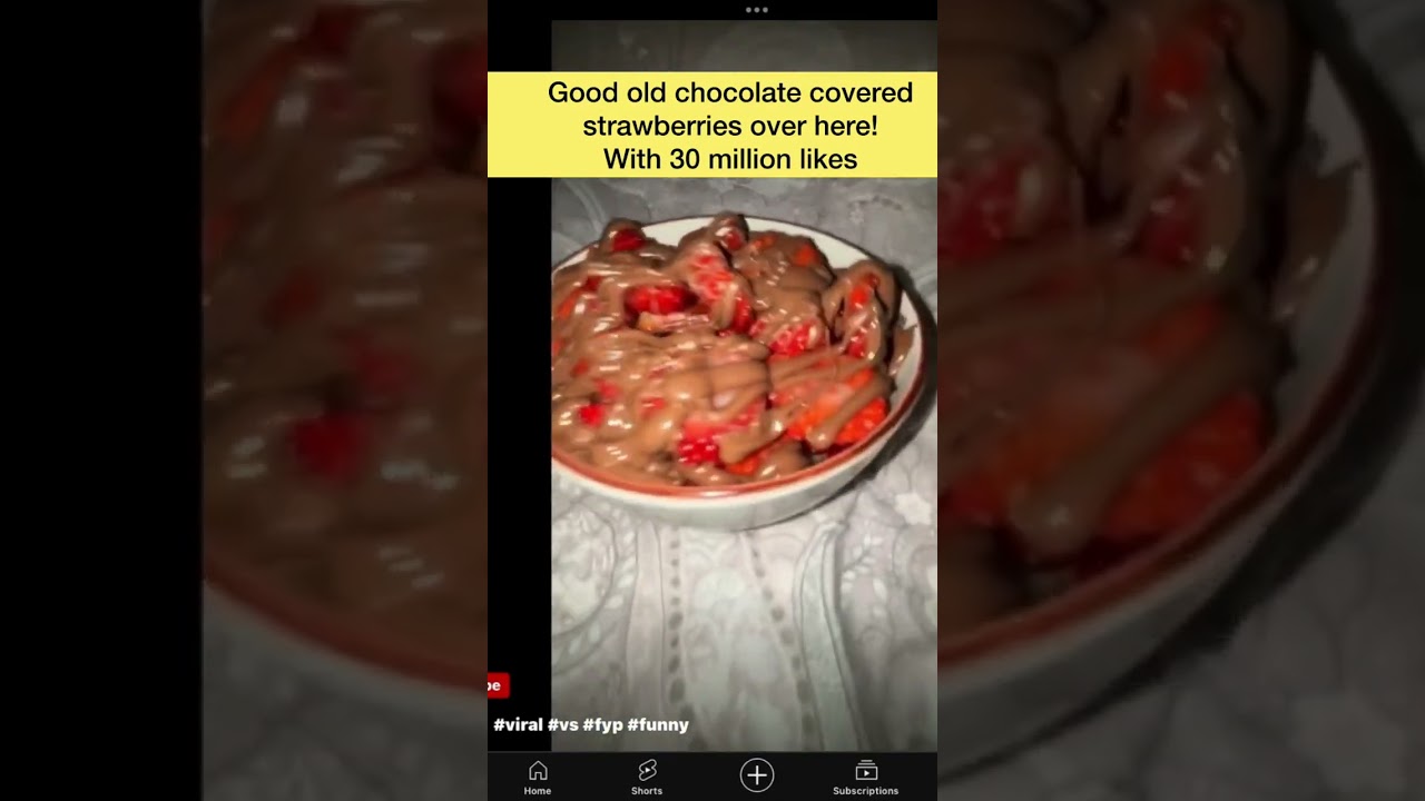 The chocolate covered strawberries 