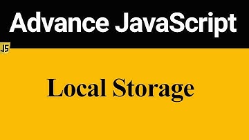 Local Storage in JavaScript (Hindi)