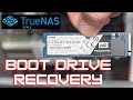 Truenas boot drive failurehow to recover and get your nas back fast