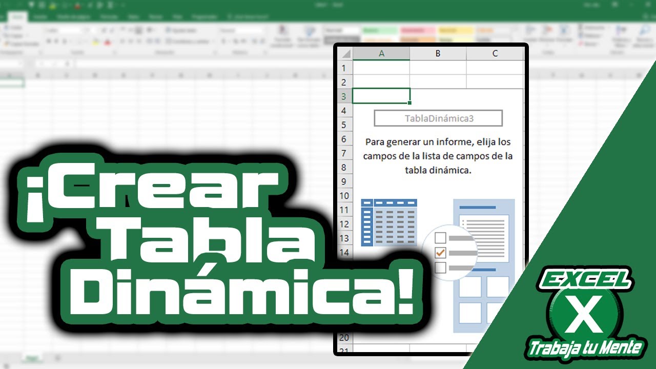 Tabla Dinámica desde Cero VideoClase YouTube