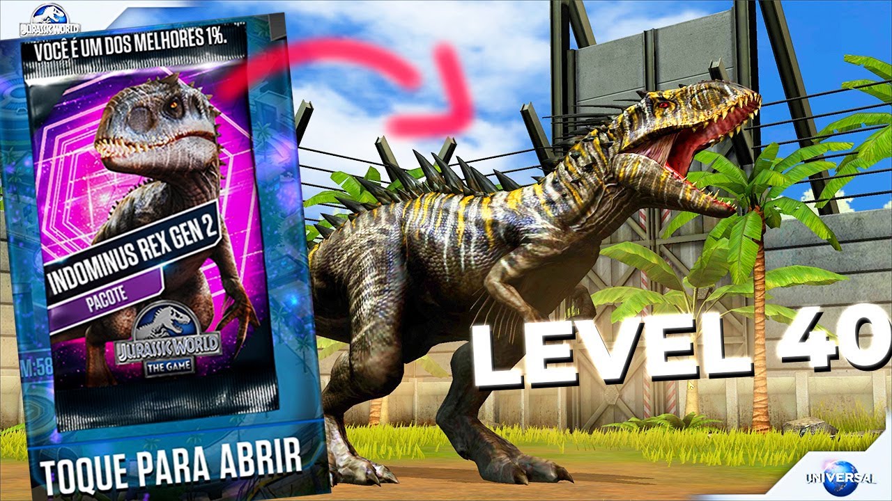 JURASSIC WORLD - Consegui o INDOMINUS e Levei ao LEVEL Máx!