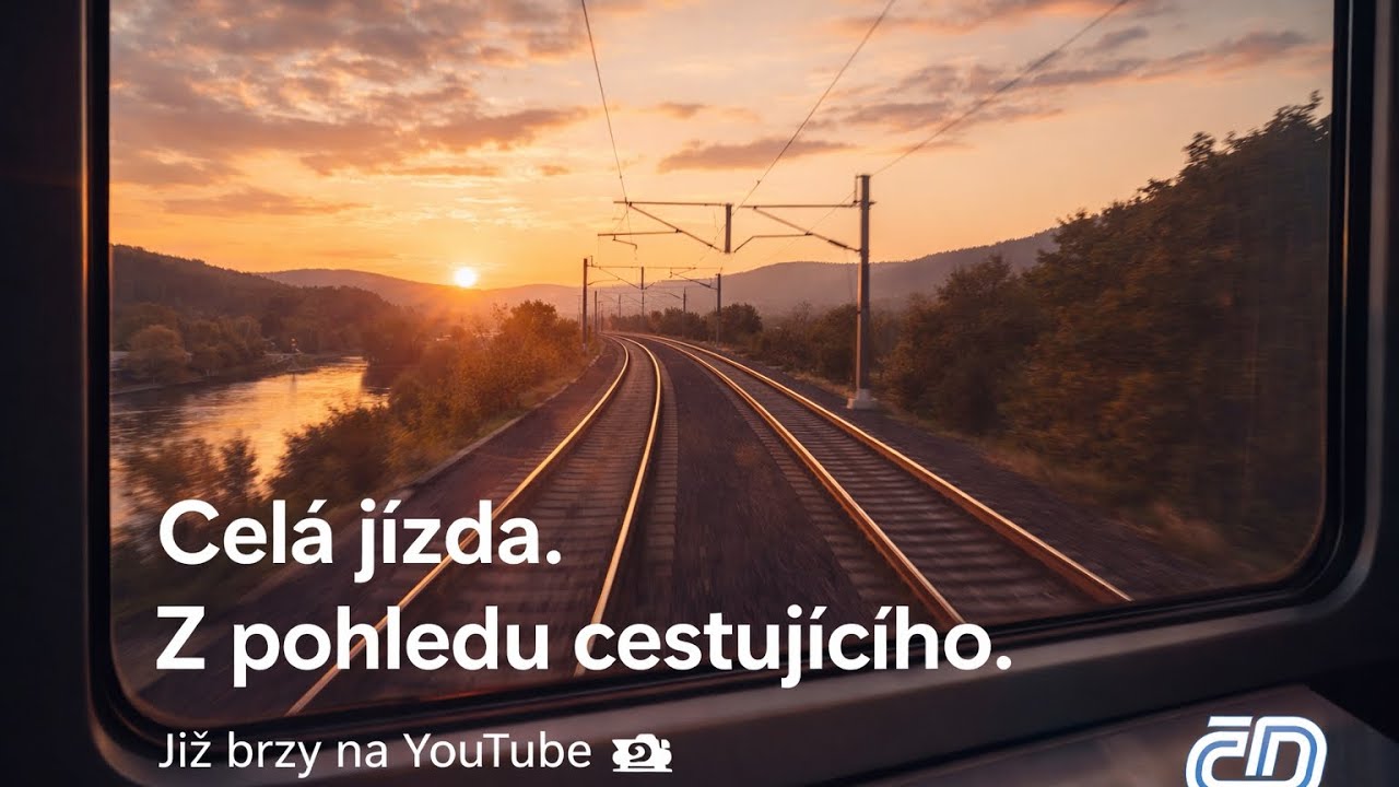 🚆 Celá jízda vlakem Brno – Praha | EC 282 Metropolitan | Pohled z vlaku 1612.2025