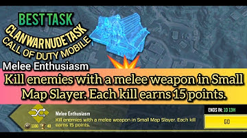 Kill enemies with a melee weapon in Small Map Slayer. Each kill earns 15 points.