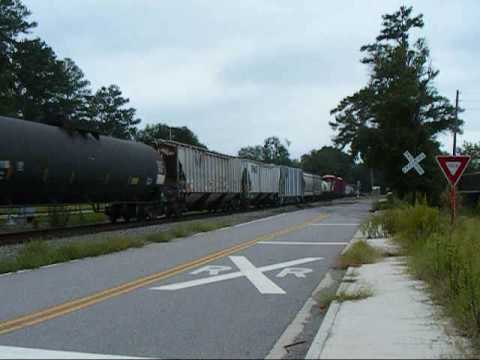NS 156 Passing the 2005 Graniteville Derailment Site. HORN SALUTE and Ol' School EMD Power!