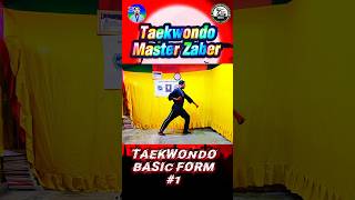 Taekwondo Basic Form 1 | White Belt Kicho / Chon-Ji (Demo Tutorial)#shorts