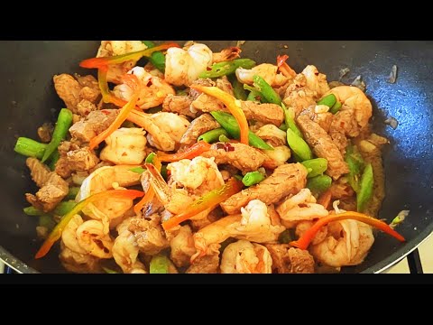 SPICY STIR FRY W/ SOY. COOK THEM TOGETHER SO TASTY BETTER THAN TAKE OUT.