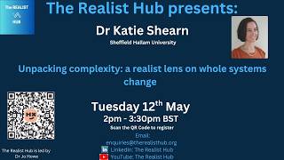 Unpacking Complexity: a realist lens on whole systems change.