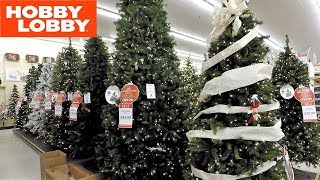 HOBBY LOBBY ALL CHRISTMAS TREES - CHRISTMAS SHOPPING DECORATIONS HOME DECOR  - YouTube