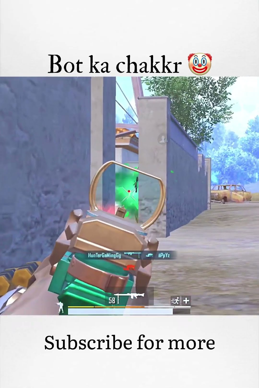 Sabko recall chahiye ? Wait for @HunterGamingGg22 #pubgmobile #bgmi