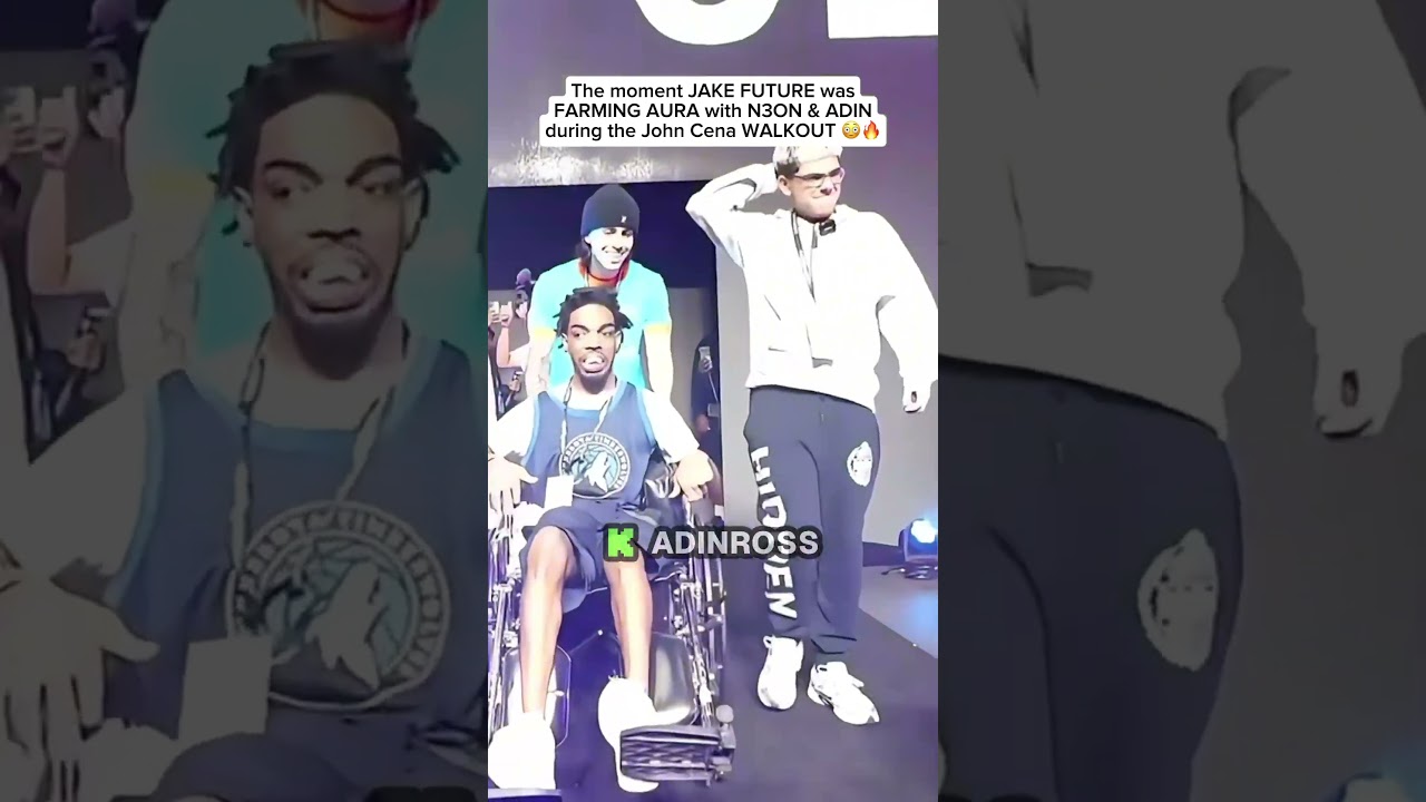 The moment JAKE FUTURE was FARMING AURA with N3ON & ADIN during the WALKOUT😳🔥